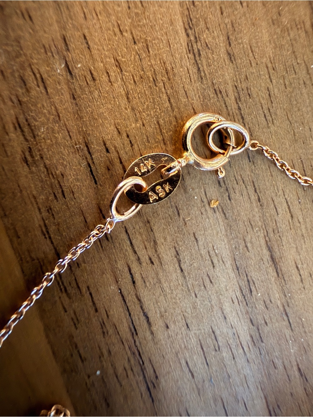 Vrai Bezel Solitaire Necklace 14k Rose Gold - Picture 3 of 4